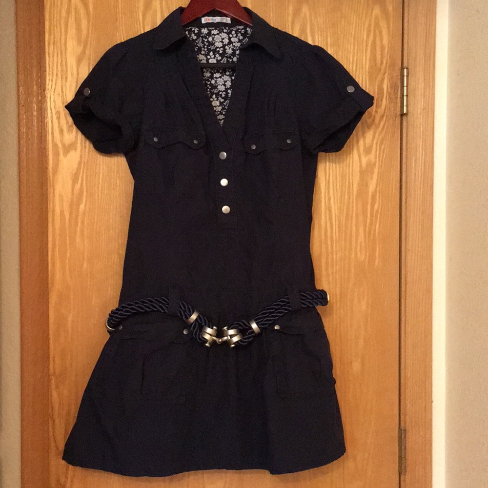 ⛵️Nautical⚓️ drop waist casual mini dress